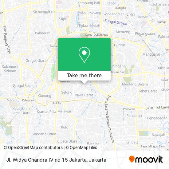 Jl. Widya Chandra IV no 15 Jakarta map