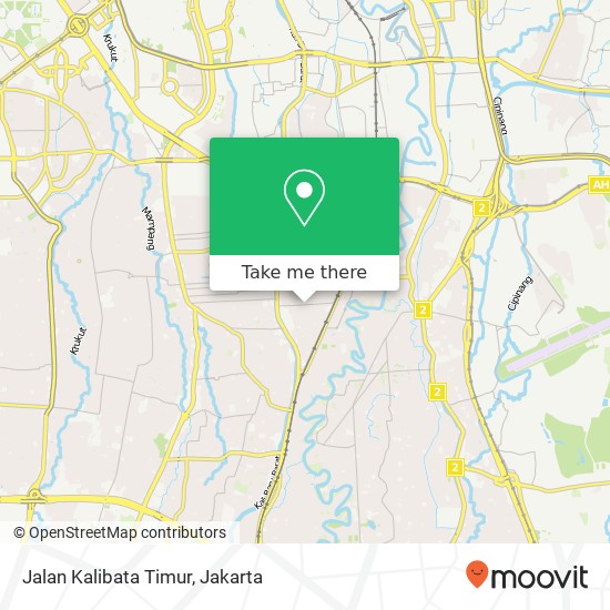 Jalan Kalibata Timur map