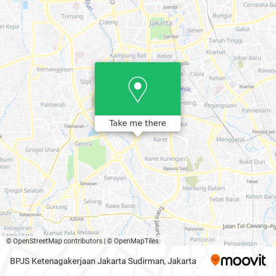 BPJS Ketenagakerjaan Jakarta Sudirman map