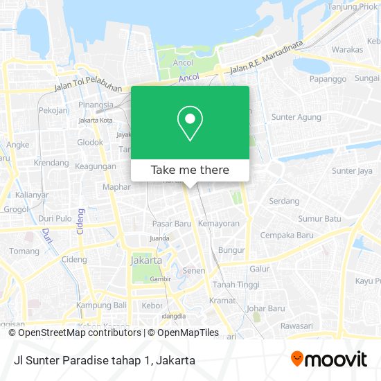 Jl Sunter Paradise tahap 1 map