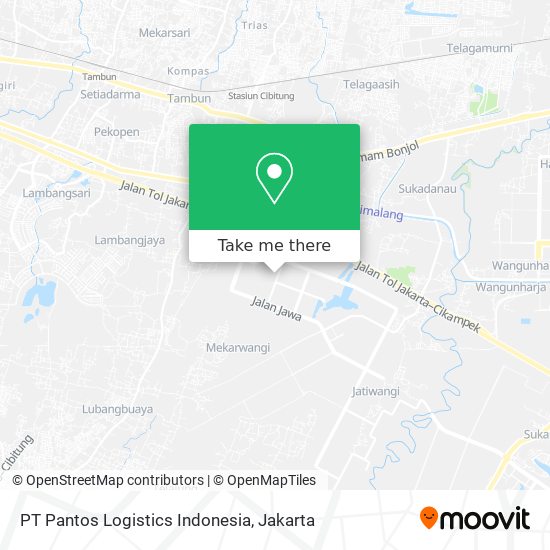 PT Pantos Logistics Indonesia map