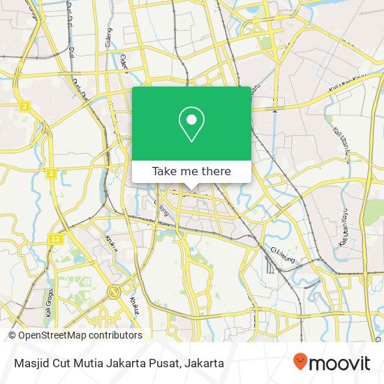 Masjid Cut Mutia Jakarta Pusat map