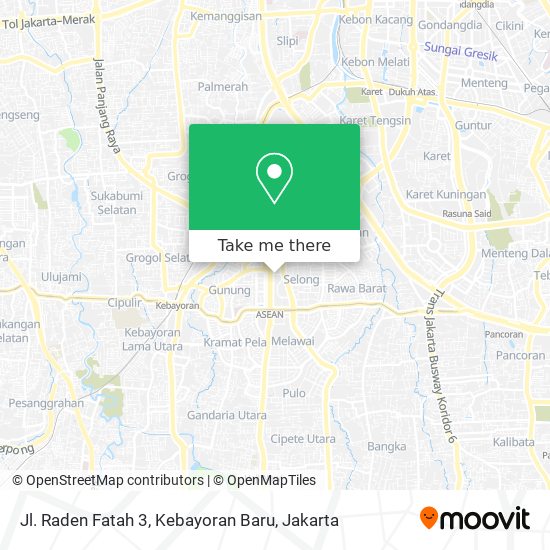 Jl. Raden Fatah 3, Kebayoran Baru map