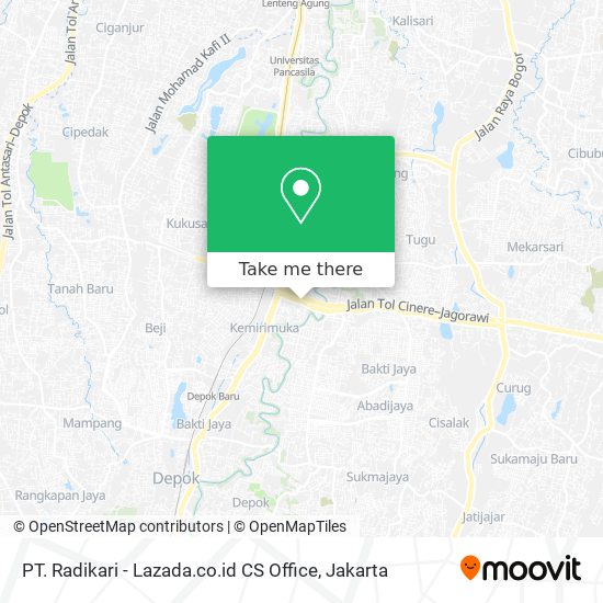 PT. Radikari - Lazada.co.id CS Office map