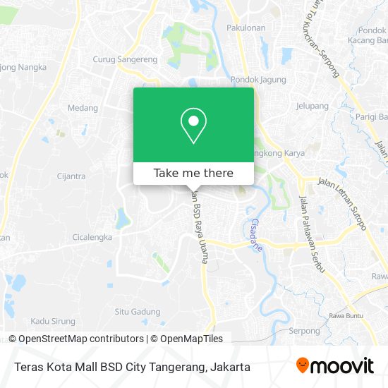Teras Kota Mall BSD City Tangerang map