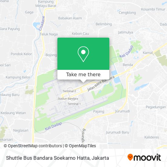 Shuttle Bus Bandara Soekarno Hatta map