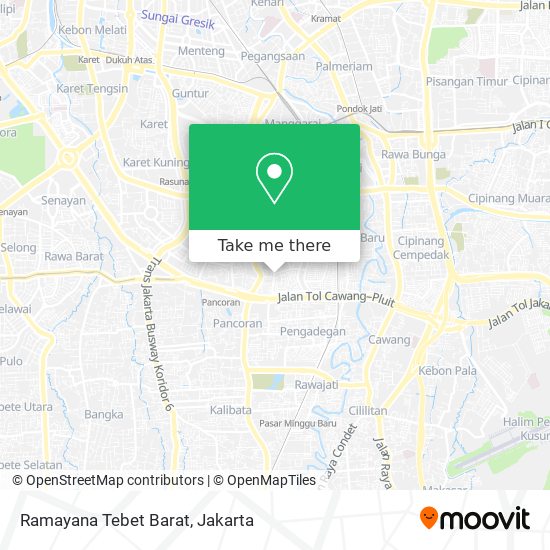 Ramayana Tebet Barat map