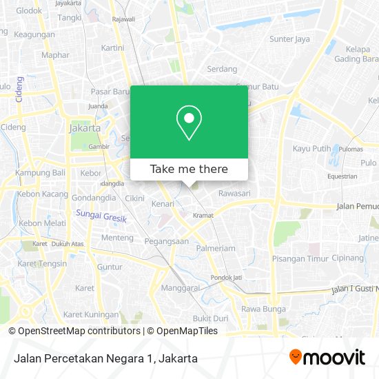 Jalan Percetakan Negara 1 map