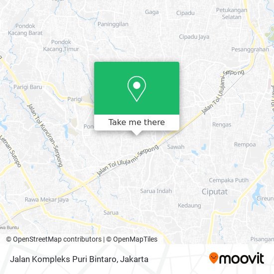 Jalan Kompleks Puri Bintaro map