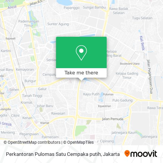 Perkantoran Pulomas Satu Cempaka putih map