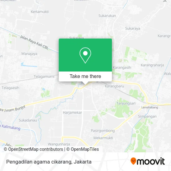 Pengadilan agama cikarang map