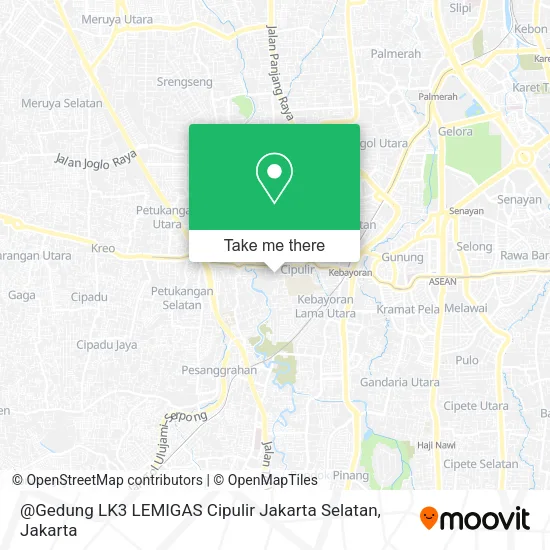@Gedung LK3 LEMIGAS Cipulir Jakarta Selatan map