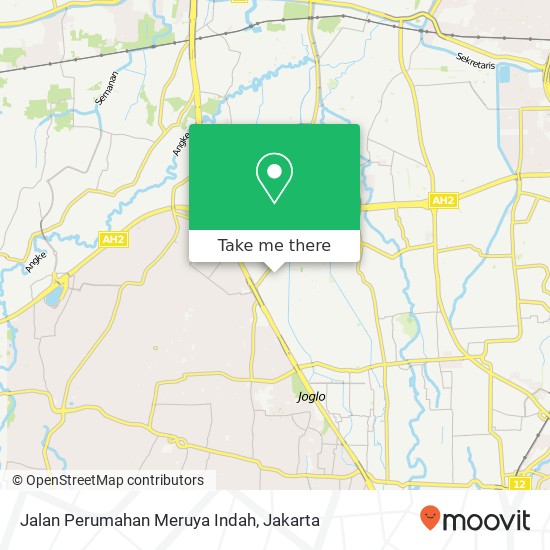 Jalan Perumahan Meruya Indah map