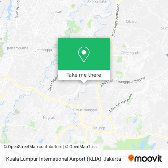 Kuala Lumpur International Airport (KLIA) map