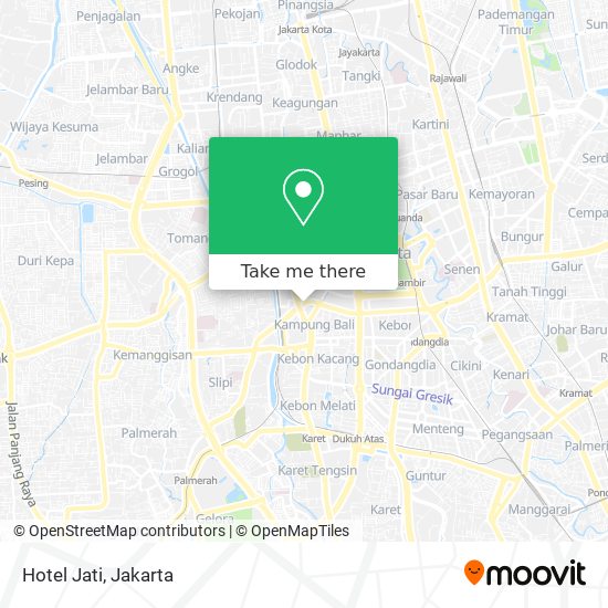 Hotel Jati map