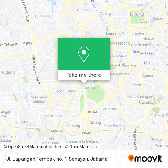 Jl. Lapangan Tembak no. 1 Senayan map