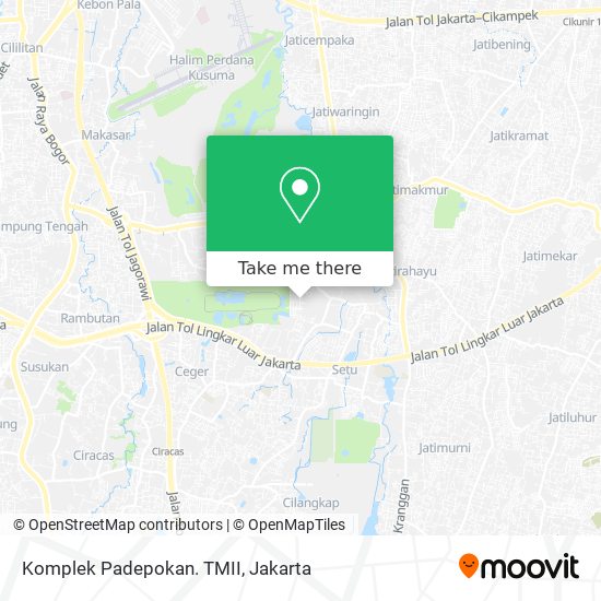 Komplek Padepokan. TMII map