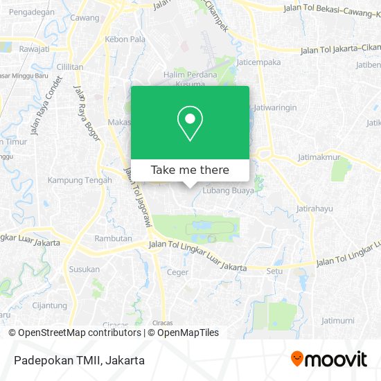 Padepokan TMII map