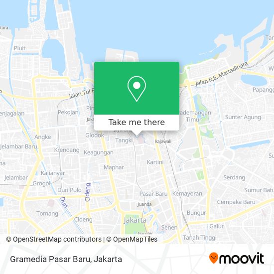 Gramedia Pasar Baru map