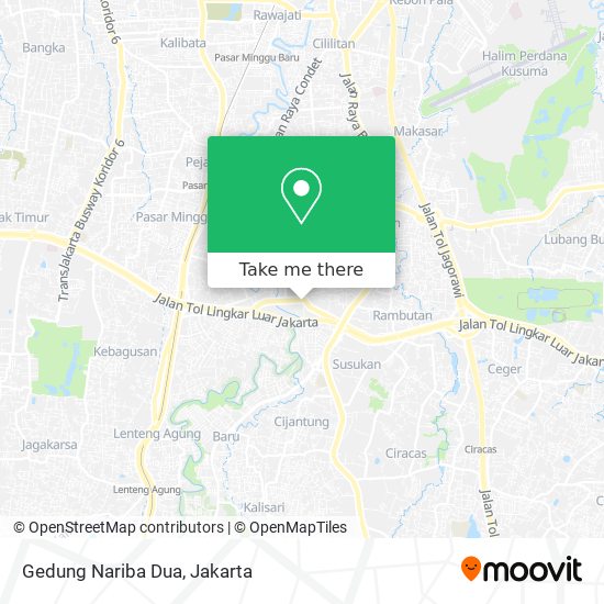 Gedung Nariba Dua map