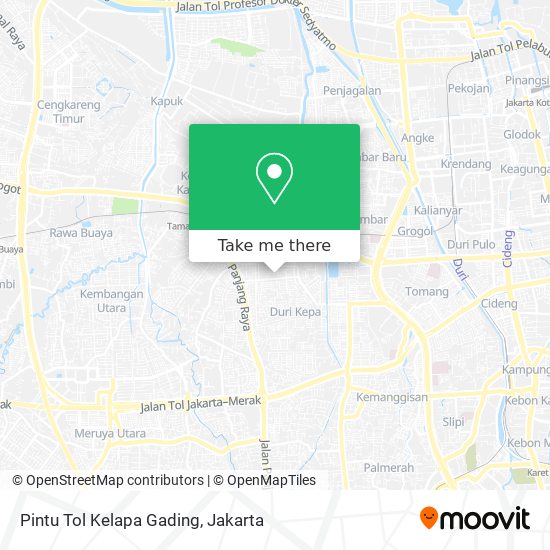 Pintu Tol Kelapa Gading map