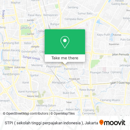 STPI ( sekolah tinggi perpajakan indonesia ) map