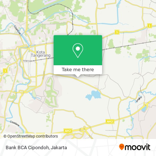 Bank BCA Cipondoh map