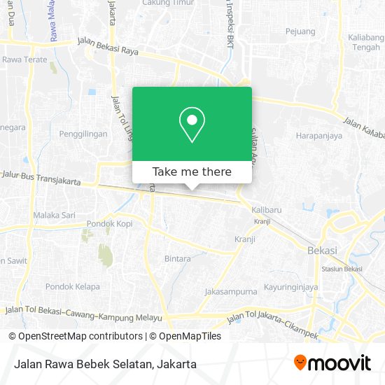 Jalan Rawa Bebek Selatan map