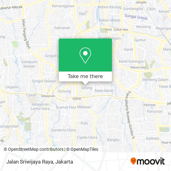 Jalan Sriwijaya Raya map