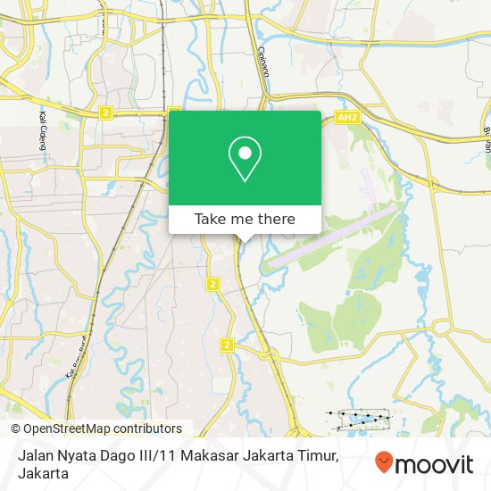 Jalan Nyata Dago III / 11 Makasar Jakarta Timur map