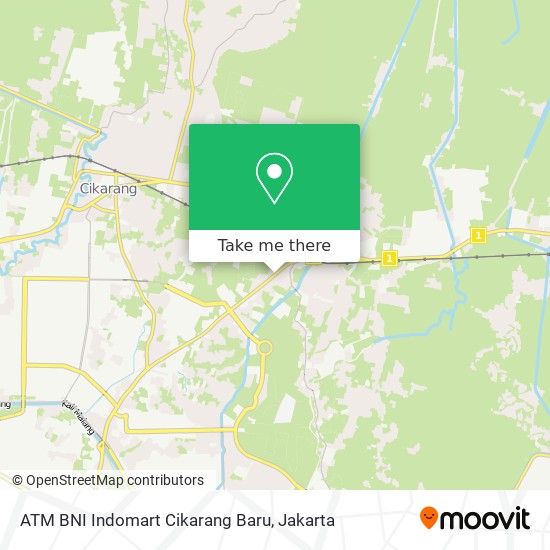 ATM BNI Indomart Cikarang Baru map