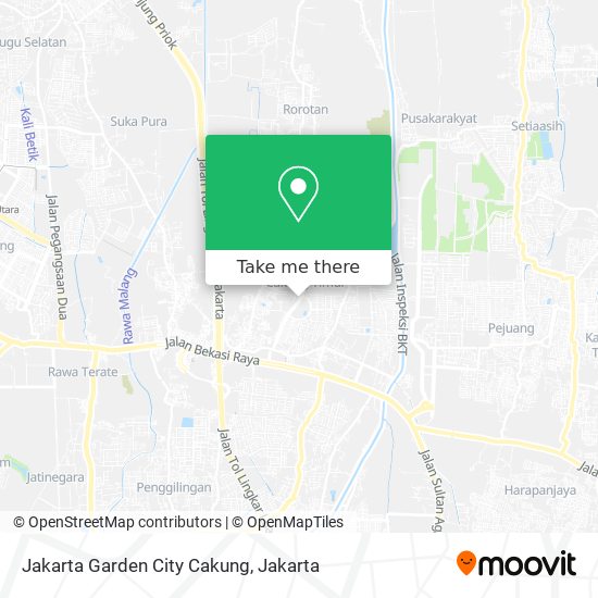 Jakarta Garden City Cakung map