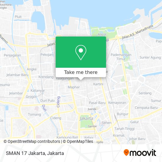 SMAN 17 Jakarta map