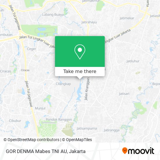 GOR DENMA Mabes TNI AU map