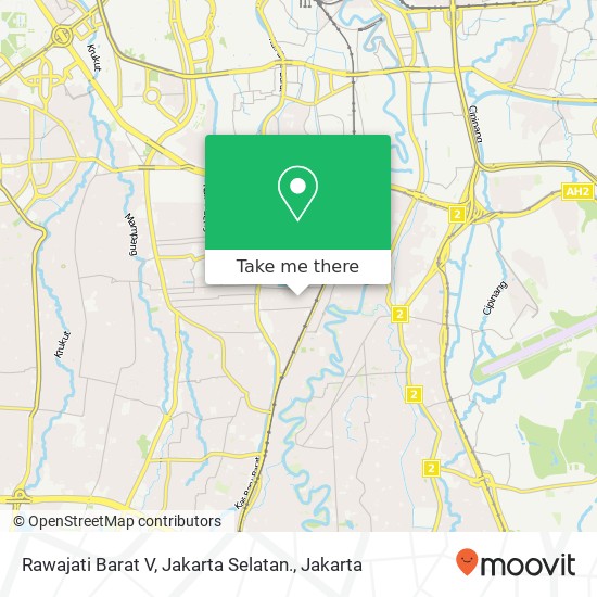 Rawajati Barat V, Jakarta Selatan. map