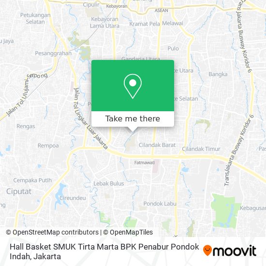 Hall Basket SMUK Tirta Marta BPK Penabur Pondok Indah map
