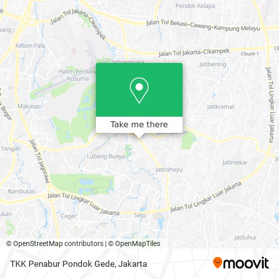 TKK Penabur Pondok Gede map