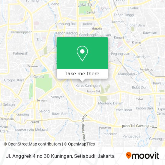 Jl. Anggrek 4  no 30 Kuningan, Setiabudi map