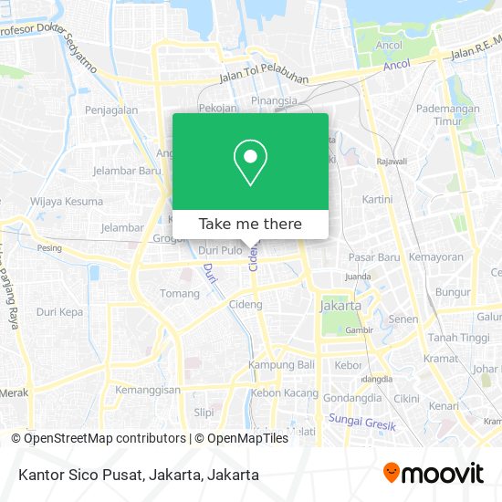 Kantor Sico Pusat, Jakarta map