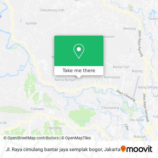 Jl. Raya cimulang bantar jaya semplak bogor map