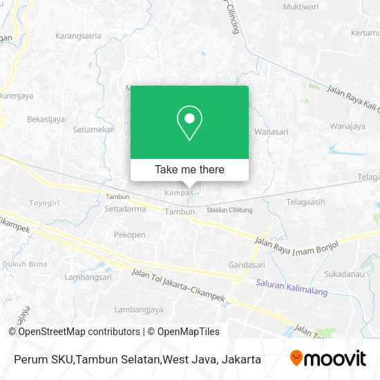 Perum SKU,Tambun Selatan,West Java map