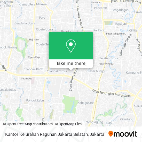 Kantor Kelurahan Ragunan Jakarta Selatan map