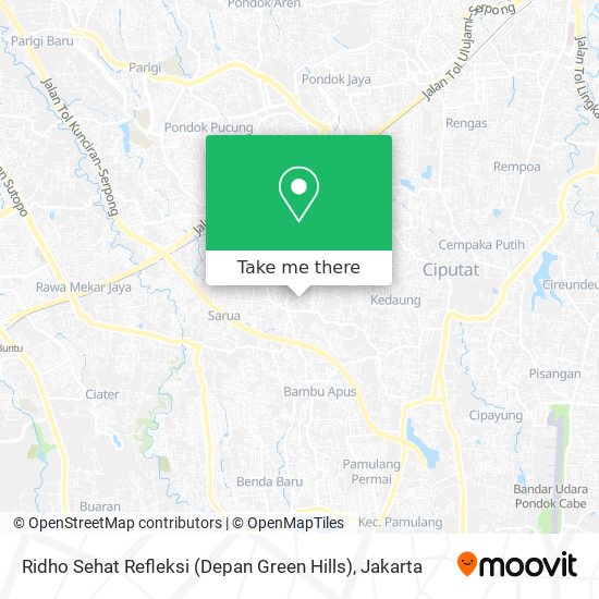 Ridho Sehat Refleksi (Depan Green Hills) map