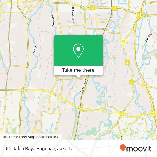 65 Jalan Raya Ragunan map