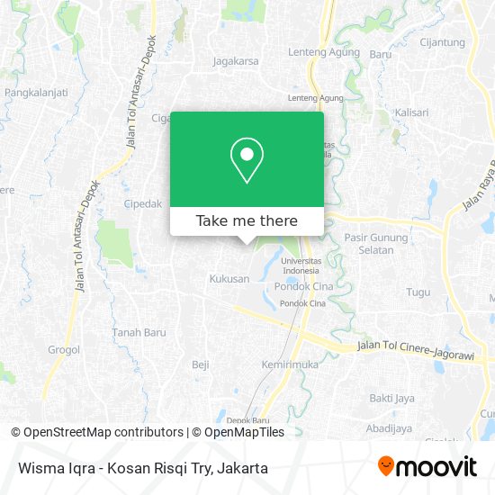 Wisma Iqra - Kosan Risqi Try map