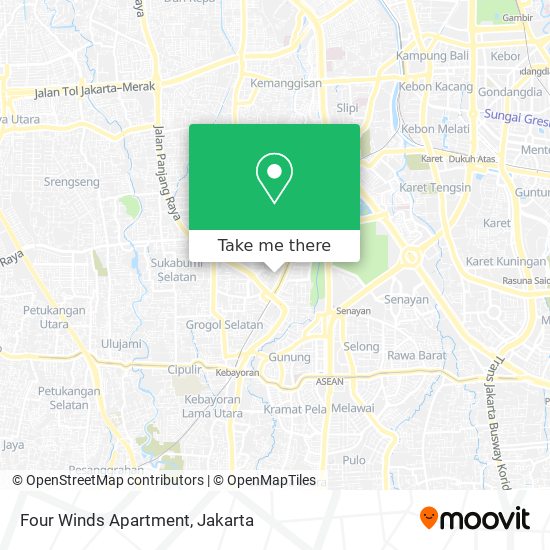Four Winds Apartment map