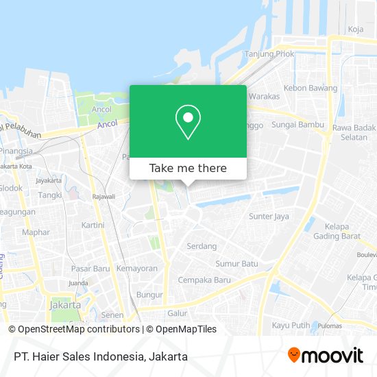 PT. Haier Sales Indonesia map