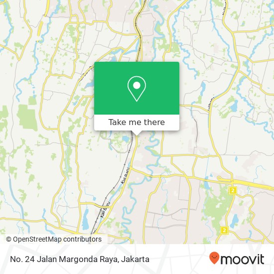 No. 24 Jalan Margonda Raya map