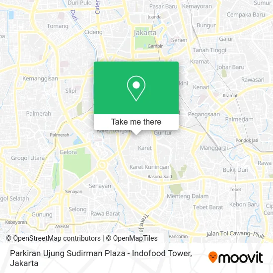 Parkiran Ujung Sudirman Plaza - Indofood Tower map