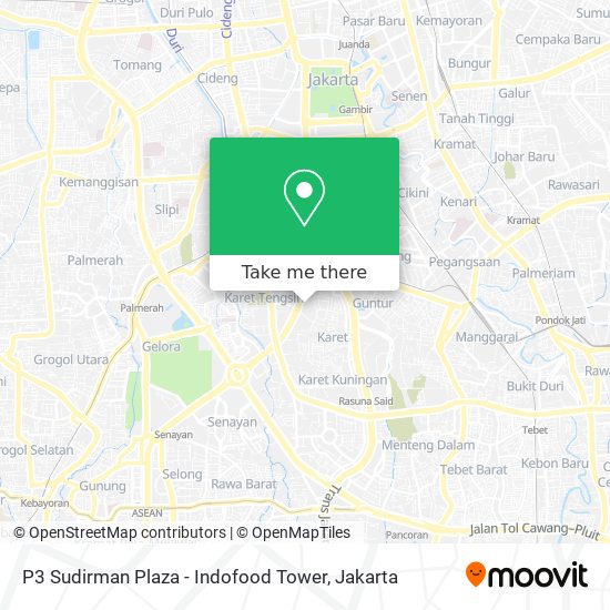 P3 Sudirman Plaza - Indofood Tower map